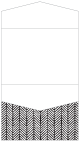 Oblique Black Pocket Invitation Style C4 (5 1/4 x 7 1/4) - 10/Pk