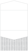 Oblique Grey Pocket Invitation Style C4 (5 1/4 x 7 1/4)