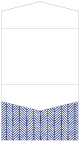 Oblique Sapphire Pocket Invitation Style C4 (5 1/4 x 7 1/4) - 10/Pk