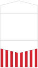 Lineation Red Pocket Invitation Style C4 (5 1/4 x 7 1/4) - 10/Pk