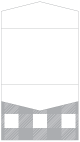 Gingham Grey Pocket Invitation Style C4 (5 1/4 x 7 1/4) - 10/Pk