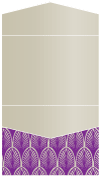 Glamour Purple Pocket Invitation Style C4 (5 1/4 x 7 1/4) - 10/Pk