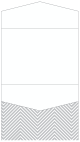 Zig Zag Grey Pocket Invitation Style C4 (5 1/4 x 7 1/4) - 10/Pk