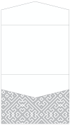 Maze Grey Pocket Invitation Style C4 (5 1/4 x 7 1/4)