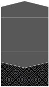 Maze Noir Pocket Invitation Style C4 (5 1/4 x 7 1/4)