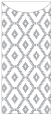 Rhombus Grey Jacket Invitation Style A1 (4 x 9) - 10/Pk