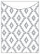 Rhombus Grey Jacket Invitation Style A4 (3 3/4 x 5 1/8) - 10/Pk