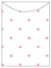 Polkadot Pink Jacket Invitation Style A4 (3 3/4 x 5 1/8) - 10/Pk
