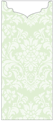 Floral Green Tea Jacket Invitation Style C1 (4 x 9) - 10/Pk