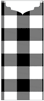 Gingham Black Jacket Invitation Style C1 (4 x 9) - 10/Pk