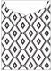 Rhombus Black Jacket Invitation Style C2 (5 1/8 x 7 1/8) - 10/Pk