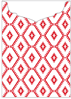 Rhombus Red Jacket Invitation Style C2 (5 1/8 x 7 1/8) - 10/Pk