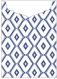 Rhombus Sapphire Jacket Invitation Style C2 (5 1/8 x 7 1/8) - 10/Pk