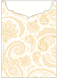 Paisley Gold Jacket Invitation Style C2 (5 1/8 x 7 1/8) - 10/Pk