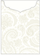 Paisley Silver Jacket Invitation Style C2 (5 1/8 x 7 1/8) - 10/Pk