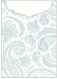 Paisley Blue Jacket Invitation Style C2 (5 1/8 x 7 1/8) - 10/Pk