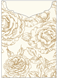 Rose Antique Gold Jacket Invitation Style C2 (5 1/8 x 7 1/8) - 10/Pk