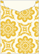Morocco Yellow Jacket Invitation Style C2 (5 1/8 x 7 1/8) - 10/Pk
