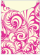 Nature Hot Pink Jacket Invitation Style C2 (5 1/8 x 7 1/8) - 10/Pk
