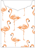 Flamingo Jacket Invitation Style C2 (5 1/8 x 7 1/8)