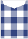 Gingham Sapphire Jacket Invitation Style C2 (5 1/8 x 7 1/8) - 10/Pk