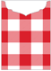 Gingham Red Jacket Invitation Style C2 (5 1/8 x 7 1/8) - 10/Pk