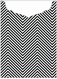 Zig Zag Black & White Jacket Invitation Style C2 (5 1/8 x 7 1/8) - 10/Pk