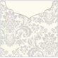 Floral Grey Jacket Invitation Style C3 (5 5/8 x 5 5/8)