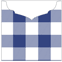 Gingham Sapphire Jacket Invitation Style C3 (5 5/8 x 5 5/8) - 10/Pk