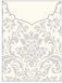 Floral Grey Jacket Invitation Style C4 (3 3/4 x 5 1/8) - 10/Pk