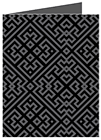 Maze Noir Landscape Card 4 1/4 x 5 1/2 - 25/Pk