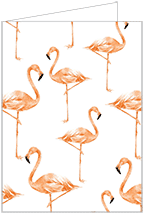 Flamingo Landscape Card 5 x 7 - 25/Pk
