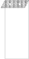 Oblique Black Layer Invitation Cover (3 7/8 x 9 1/4) - 25/Pk