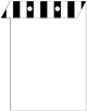 Lineation Black Layer Invitation Cover (5 3/8 x 7 3/4) - 25/Pk