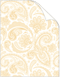 Paisley Gold Cover 8 1/2 x 11 - 25/Pk