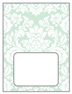 Floral Green Tea Place Card 3 x 4 - 25/Pk