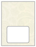 Paisley Silver Place Card 3 x 4 - 25/Pk