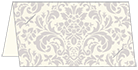 Floral Grey Slit Place Card 25/Pk
