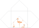 Flamingo Pochette Style A5 (5 1/2 x 5 1/2) - 10/Pk