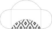 Rhombus Black Pochette Style B2 (5 1/2 x 8 1/2) - 10/Pk