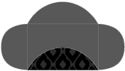 Indonesia Black Pochette Style B2 (5 1/2 x 8 1/2) - 10/Pk