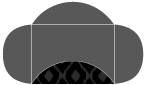 Indonesia Black Pochette Style B3 (5 1/8 x 7 1/8) - 10/Pk