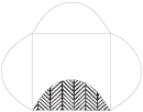 Oblique Black Pochette Style B4 (5 7/8 x 5 7/8) - 10/Pk