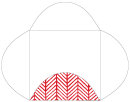 Oblique Red Pochette Style B4 (5 7/8 x 5 7/8) - 10/Pk