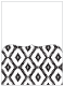 Rhombus Black Pocket Card 5 1/4 x 7 1/4 - 10/Pk