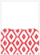 Rhombus Red Pocket Card 5 1/4 x 7 1/4 - 10/Pk