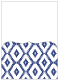 Rhombus Sapphire Pocket Card 5 1/4 x 7 1/4 - 10/Pk