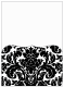 Floral Black Pocket Card 5 1/4 x 7 1/4 - 10/Pk
