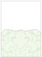 Floral Green Tea Pocket Card 5 1/4 x 7 1/4 - 10/Pk