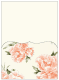 Peony Peach Pocket Card 5 1/4 x 7 1/4 - 10/Pk